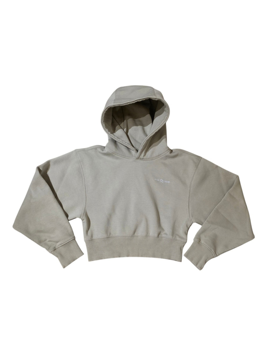 Raw gear Tops - Raw Gear cropped hoodie sweatshirt Beige Size Small gorpcore minimalist earthy